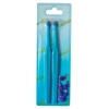Set of 2 mono-bundle toothbrushes with 8 interchangeable heads, Light Blue